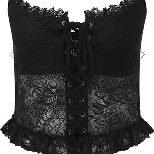 Killstar Sabina Lace crop top